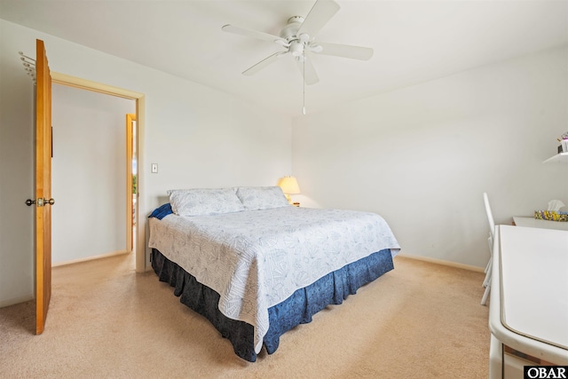 2201 Sandpiper Rd Lot # 13, Corolla, NC 27927 - bedroom with carpet and a ceiling fan