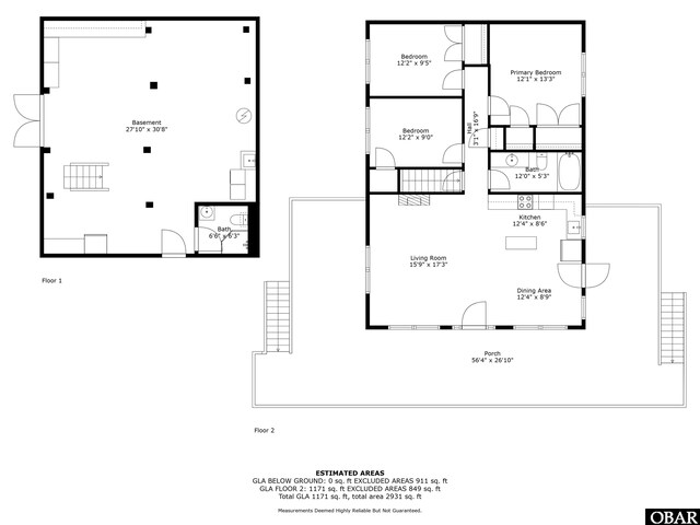 2201 Sandpiper Rd Lot # 13, Corolla, NC 27927 - view of floor plan / room layout
