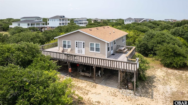 2201 Sandpiper Rd Lot # 13, Corolla, NC 27927 - back of property with a wooden deck