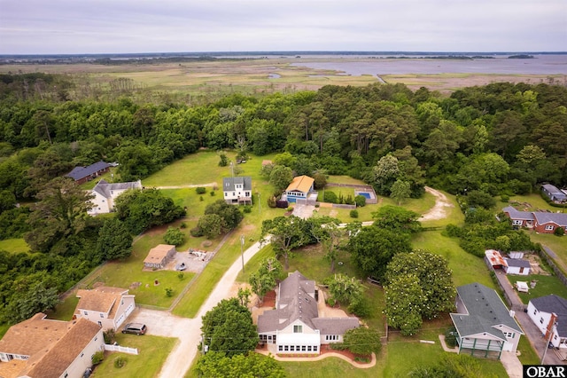 1115 Waterlily Rd, Coinjock, NC 27923 - drone / aerial view of a heavily wooded area