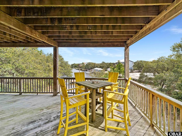 view of deck