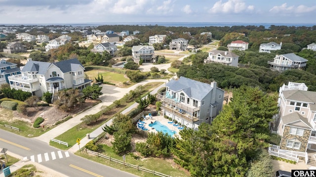 1024 Lighthouse Dr Lot 14, Corolla, NC 27927 - aerial view of residential area featuring a pool area