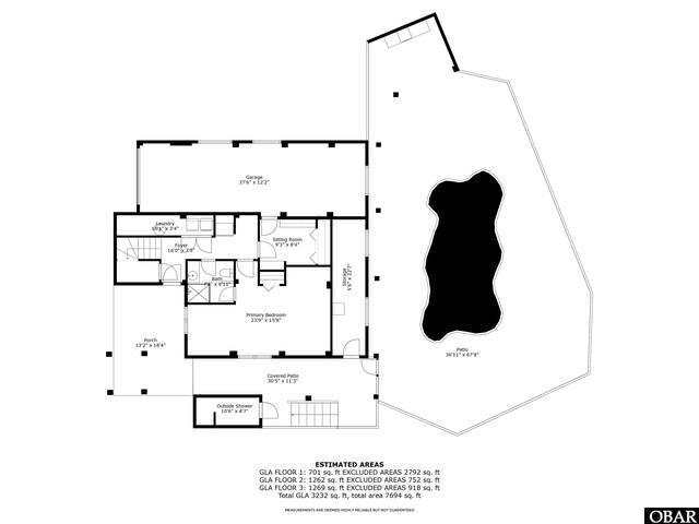 1024 Lighthouse Dr Lot 14, Corolla, NC 27927 - view of home floor plan