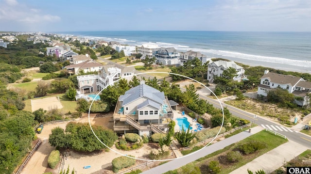 1024 Lighthouse Dr Lot 14, Corolla, NC 27927 - bird's eye view of expansive coastline and a pool area