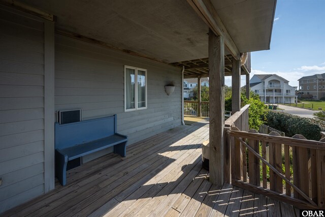 1024 Lighthouse Dr Lot 14, Corolla, NC 27927 - wooden terrace featuring a residential view