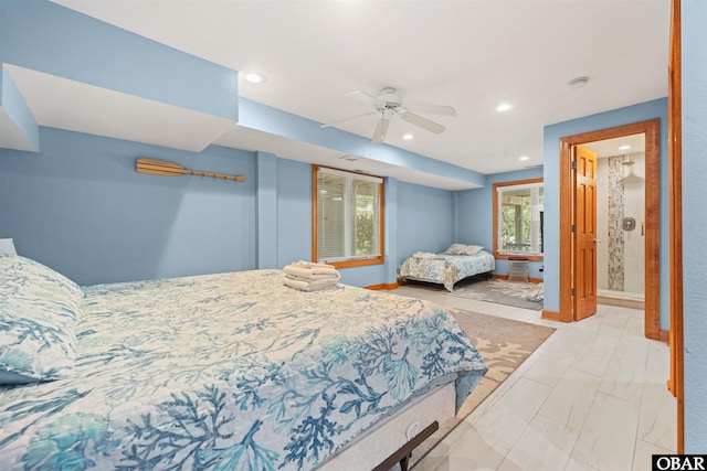 1024 Lighthouse Dr Lot 14, Corolla, NC 27927 - bedroom featuring recessed lighting and a ceiling fan