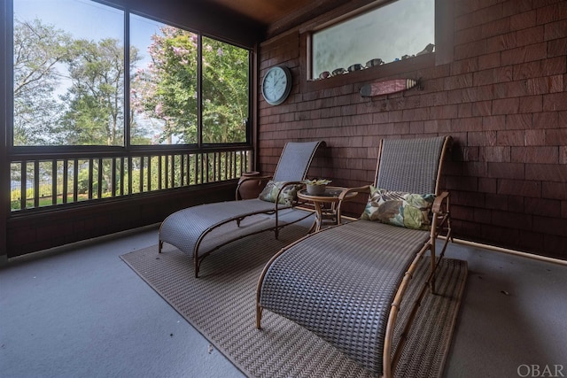 view of sunroom / solarium