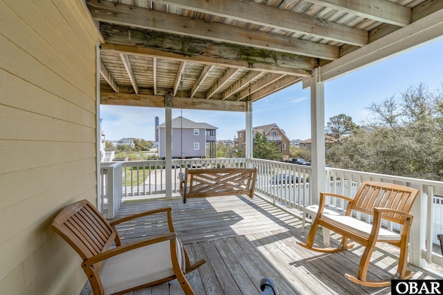 754 Cormorant Trl Lot 79, Corolla, NC 27927 - wooden terrace with a residential view