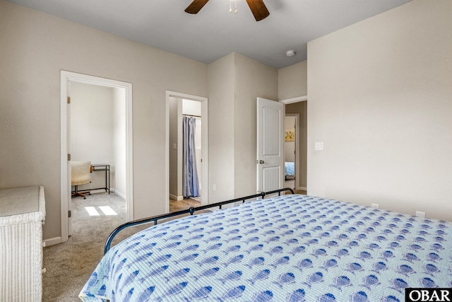 102 Prince Charles Ct Lot 47, Kill Devil Hills, NC 27948 - carpeted bedroom with baseboards and a ceiling fan