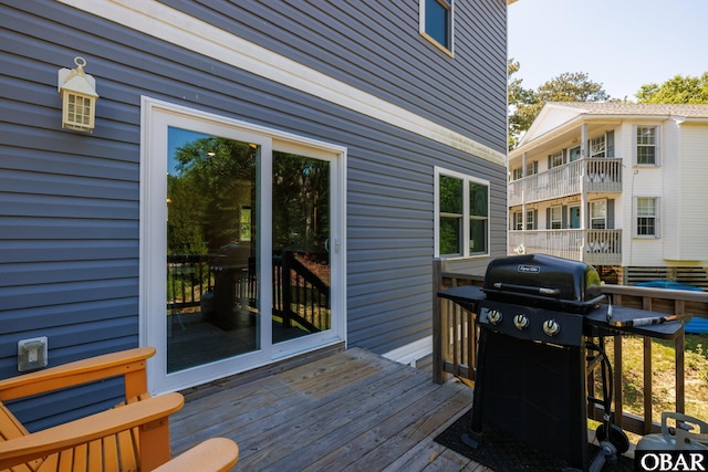 102 Prince Charles Ct Lot 47, Kill Devil Hills, NC 27948 - wooden terrace with a grill