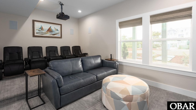 909 Lighthouse Dr Lot # 8, Corolla, NC 27927 - home theater room with carpet floors and recessed lighting