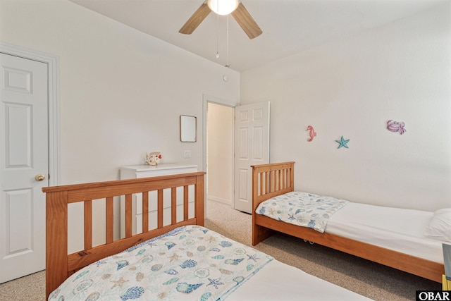 759 Ridge Point Dr Lot 42, Corolla, NC 27927 - carpeted bedroom featuring a ceiling fan