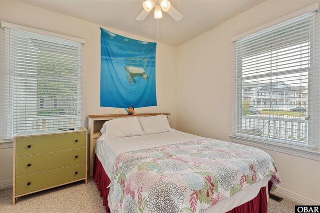 759 Ridge Point Dr Lot 42, Corolla, NC 27927 - bedroom featuring carpet, baseboards, and ceiling fan