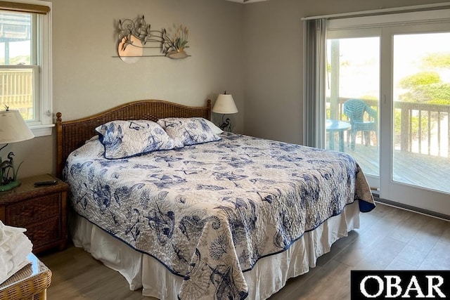 25273 Sea Isle Hills Dr Lot 5-2, Waves, NC 27982 - bedroom featuring wood finished floors and access to outside