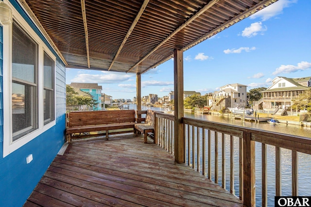 50096 Freebooter Ct Lot 178, Frisco, NC 27936 - wooden terrace featuring a water view