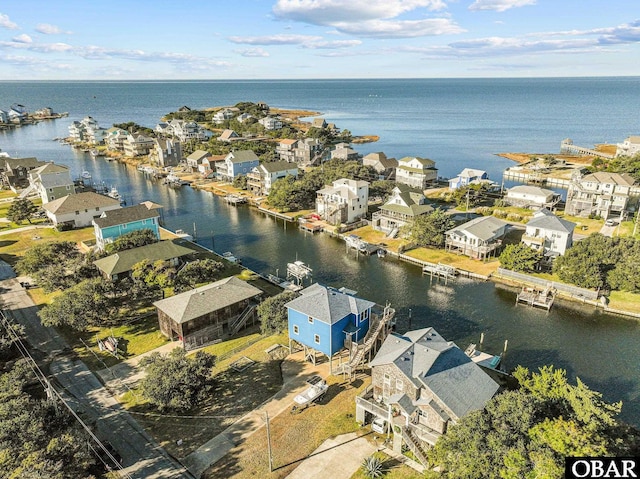 50096 Freebooter Ct Lot 178, Frisco, NC 27936 - birds eye view of property with a water view and a residential view