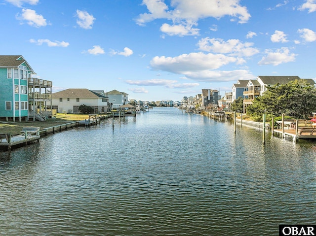 50096 Freebooter Ct Lot 178, Frisco, NC 27936 - water view featuring a dock and a residential view