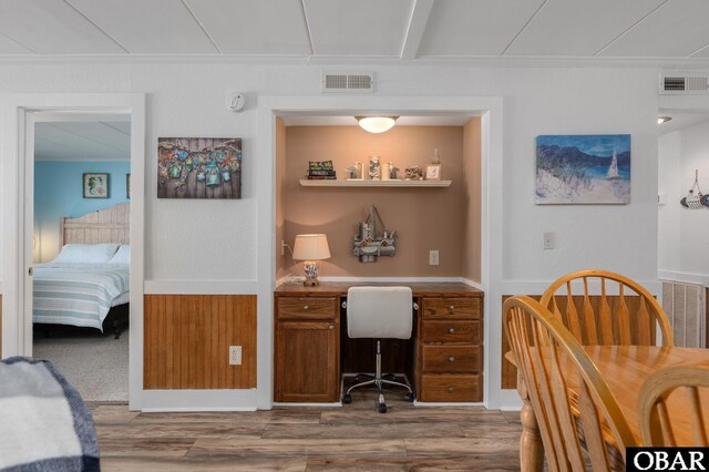 8123 S Old Oregon Inlet Rd Unit 208, Nags Head, NC 27959 - home office with built in desk and wood finished floors