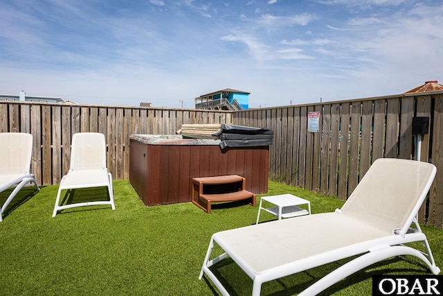 205 E Eckner St Lot # 17, Kitty Hawk, NC 27949 - view of yard featuring a hot tub