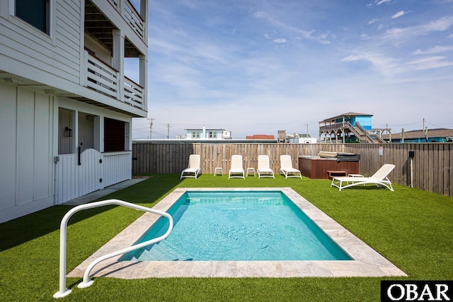 205 E Eckner St Lot # 17, Kitty Hawk, NC 27949 - view of pool featuring a hot tub