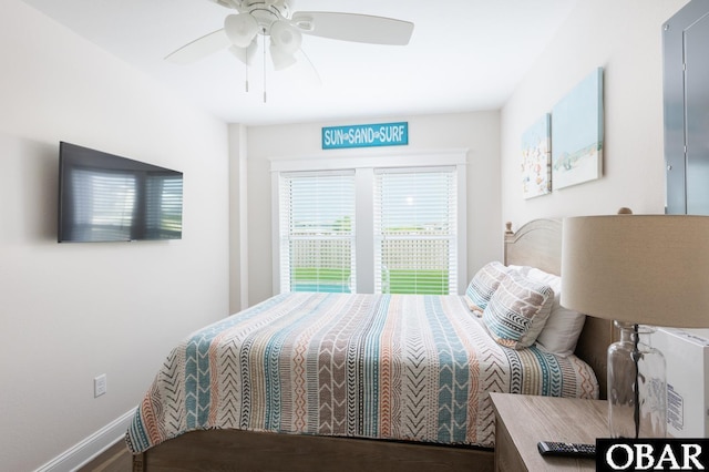 205 E Eckner St Lot # 17, Kitty Hawk, NC 27949 - bedroom with ceiling fan