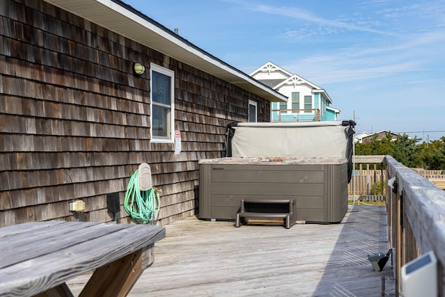 23180 Wimble Shores Dr Lot 8, Rodanthe, NC 27968 - wooden deck featuring a hot tub