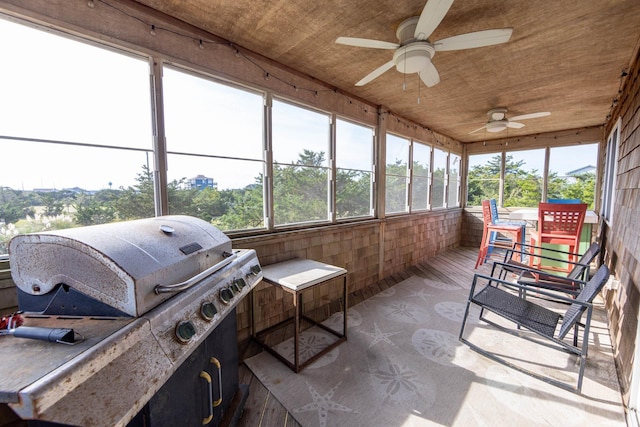 23180 Wimble Shores Dr Lot 8, Rodanthe, NC 27968 - sunroom with ceiling fan