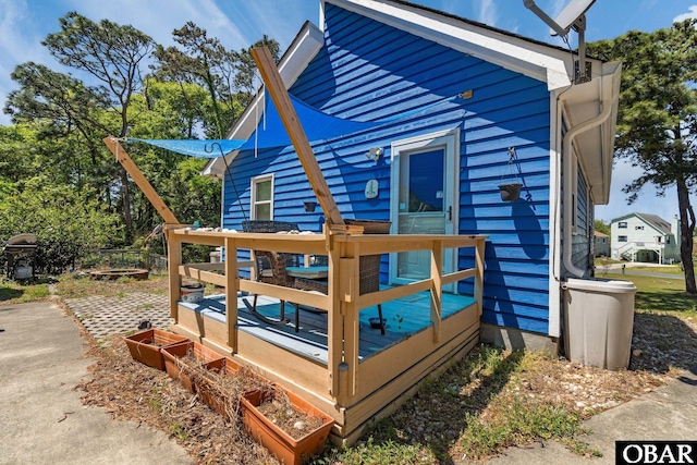 427 Harbour View Dr Unit Lot134-A, Kill Devil Hills, NC 27948 - view of side of home featuring a wooden deck