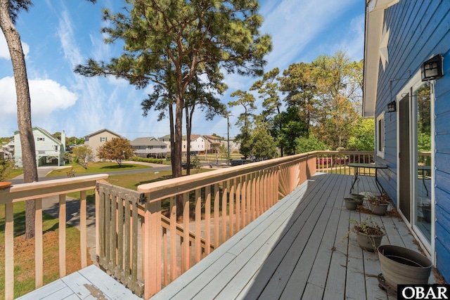 427 Harbour View Dr Unit Lot134-A, Kill Devil Hills, NC 27948 - wooden terrace featuring a residential view