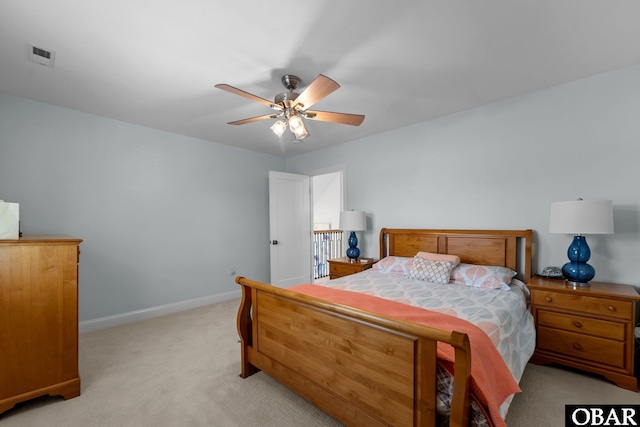 117 Broadbay Dr Lot 119, Kill Devil Hills, NC 27948 - bedroom with light colored carpet and ceiling fan