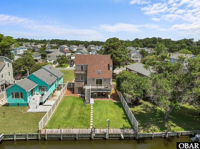 117 Broadbay Dr Lot 119, Kill Devil Hills, NC 27948 - aerial view of residential area featuring a large body of water
