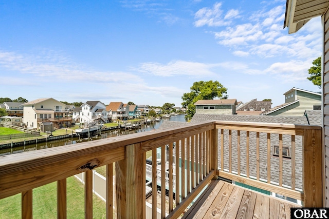 117 Broadbay Dr Lot 119, Kill Devil Hills, NC 27948 - wooden deck with a water view and a residential view