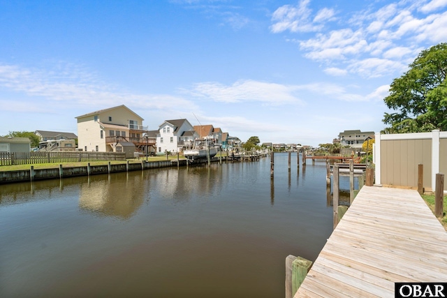 117 Broadbay Dr Lot 119, Kill Devil Hills, NC 27948 - dock with a water view and a residential view