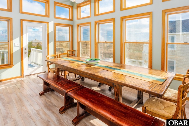 view of sunroom / solarium