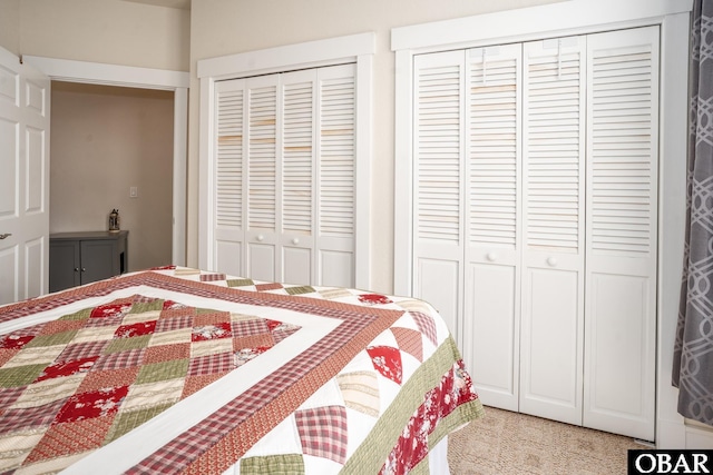 100A Mercedes Ct Unit A, Grandy, NC 27939 - bedroom with two closets and light colored carpet