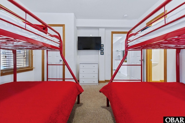 bedroom with carpet floors