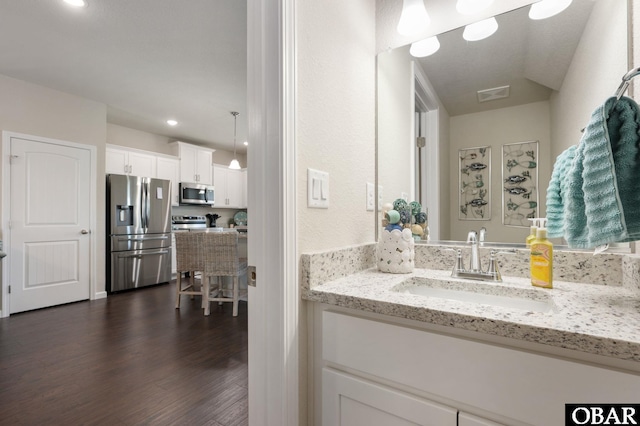 1804 Harbour View Dr Lot 91-O, Kill Devil Hills, NC 27948 - bathroom with wood finished floors and vanity