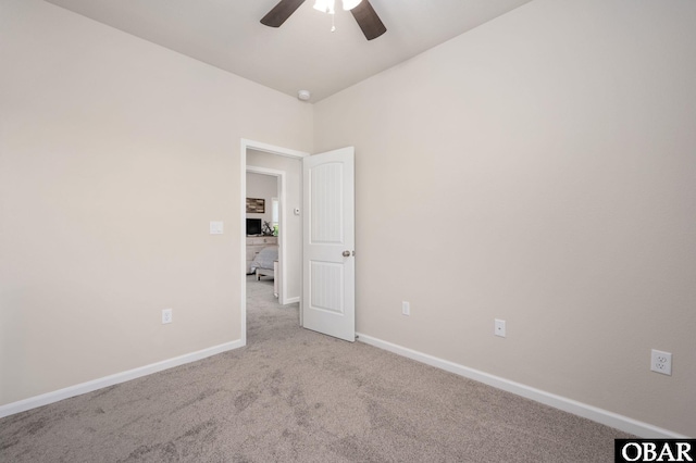 1804 Harbour View Dr Lot 91-O, Kill Devil Hills, NC 27948 - carpeted empty room featuring a ceiling fan and a smoke detector