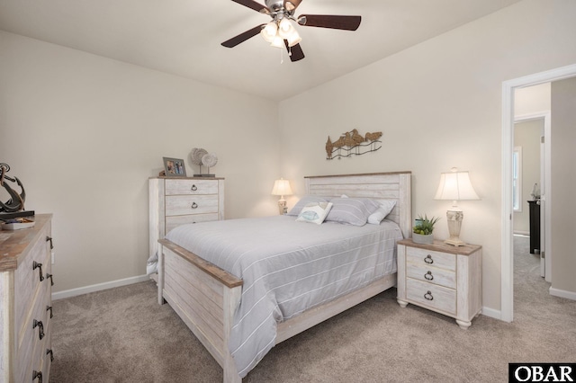 1804 Harbour View Dr Lot 91-O, Kill Devil Hills, NC 27948 - bedroom with light carpet and a ceiling fan