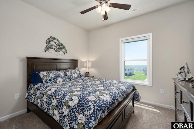 1804 Harbour View Dr Lot 91-O, Kill Devil Hills, NC 27948 - carpeted bedroom featuring baseboards and a ceiling fan