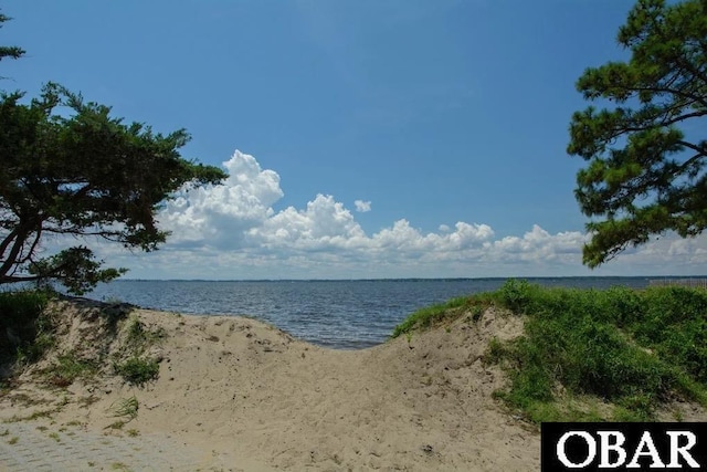 water view featuring a beach view