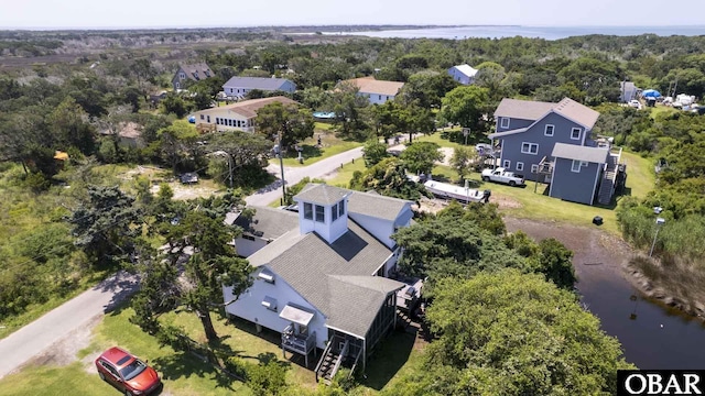 155 Loop Rd Lot 5, Ocracoke, NC 27960 - aerial view of residential area featuring a large body of water