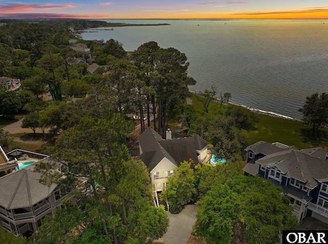 1148 Dunton Dr Lot 337, Corolla, NC 27927 - bird's eye view featuring a water view