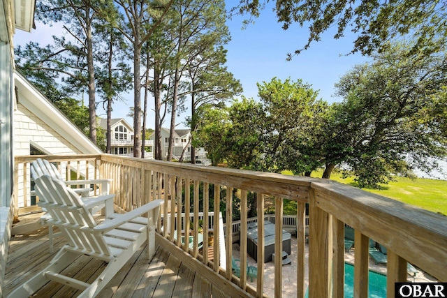1148 Dunton Dr Lot 337, Corolla, NC 27927 - view of wooden deck