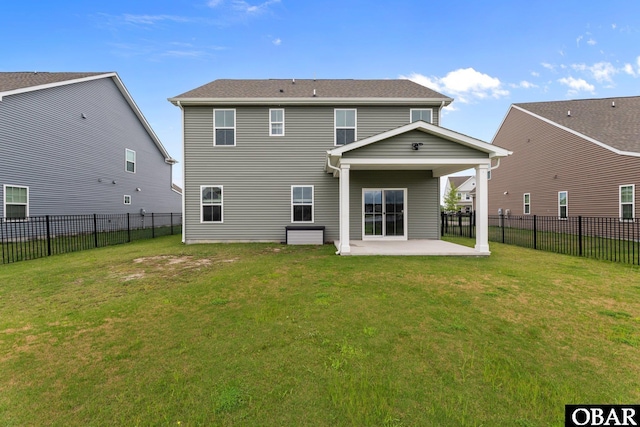 307 Sunny Lk Lot 106, Moyock, NC 27958 - back of house featuring a patio and a fenced backyard