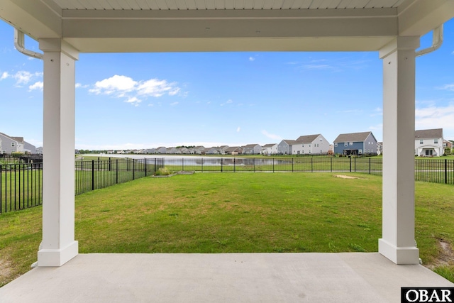 307 Sunny Lk Lot 106, Moyock, NC 27958 - fenced backyard with a residential view and a patio