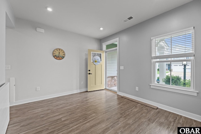 307 Sunny Lk Lot 106, Moyock, NC 27958 - empty room featuring wood finished floors and recessed lighting