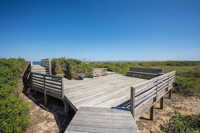 view of dock