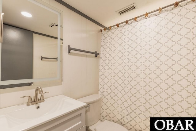 27250 Dory Rd Lot # 6, Salvo, NC 27972 - full bath featuring vanity, toilet, and a shower with shower curtain