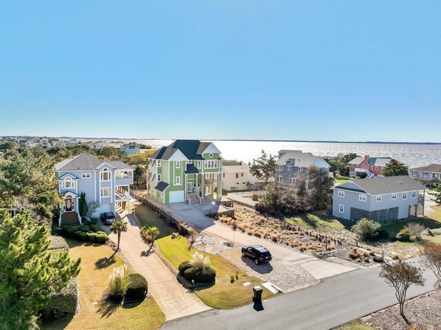 drone / aerial view with a residential view